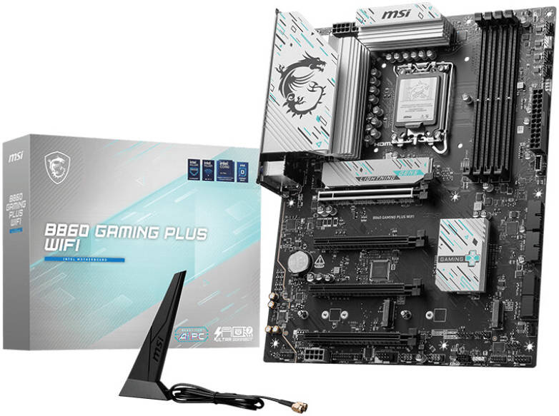 MSI B860 GAMING PLUS WIFI – ATX Gaming Motherboard with DDR5 Support, WiFi 6, PCIe Expansion, Advanced Cooling, High-Performance Durable Components