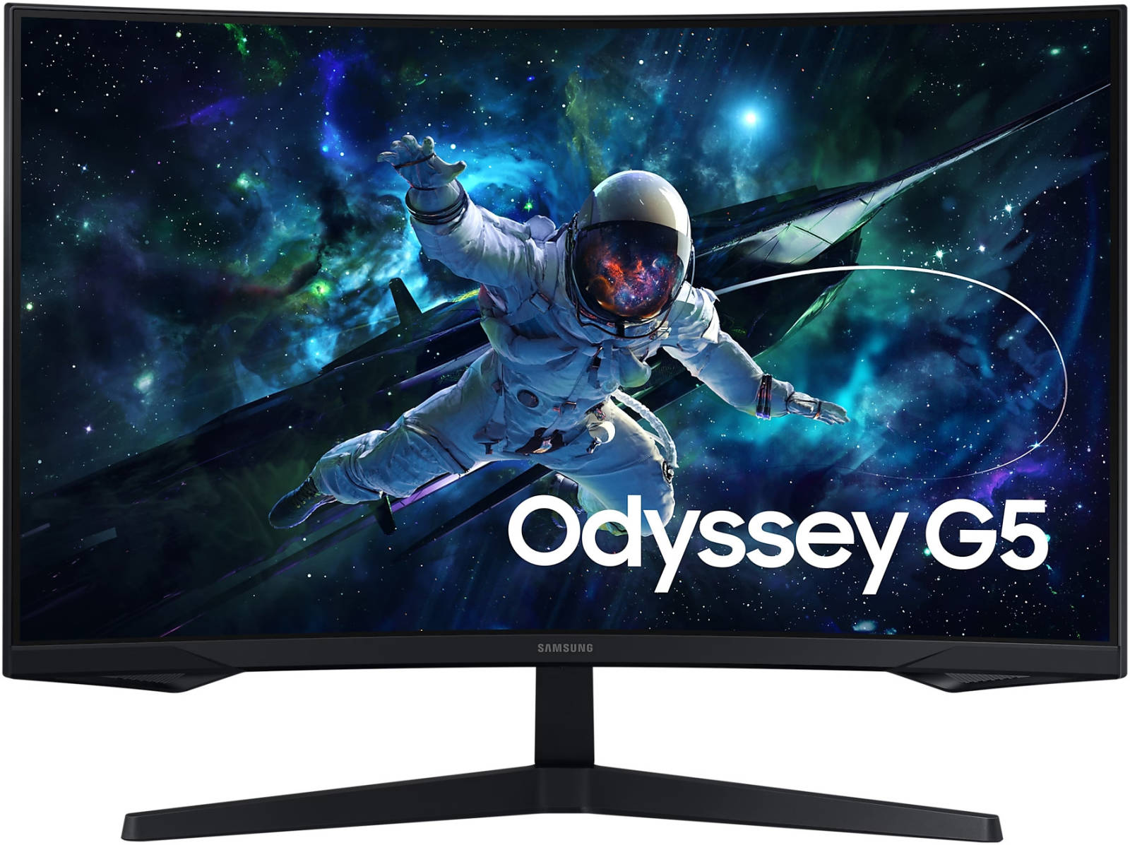 Samsung Odyssey G5 32" Curved QHD Gaming Monitor – 2560x1440, 165Hz Refresh Rate, 1ms Response Time, HDR10, AMD FreeSync, 1000R Curvature, Eye Saver Mode & Flicker-Free, Model LS32CG552EMXUE