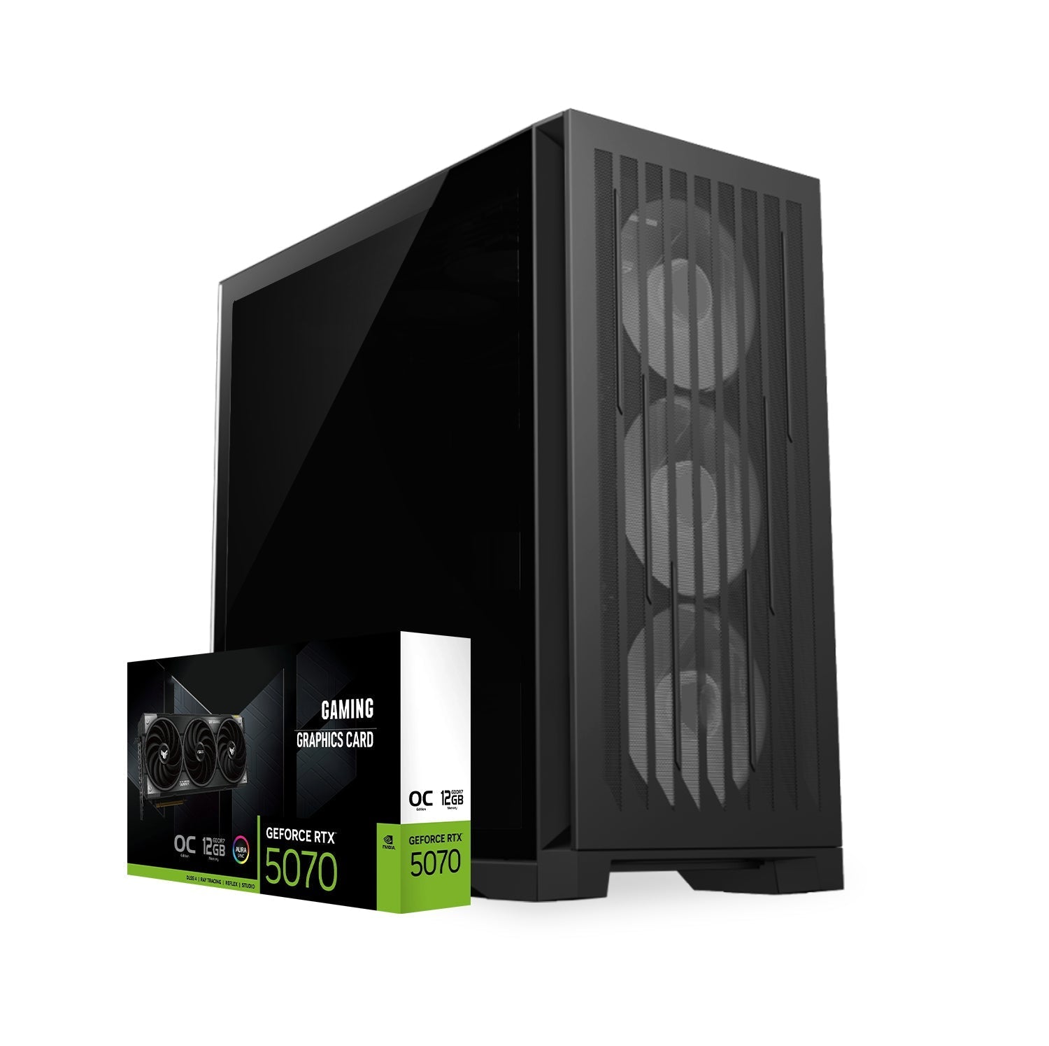 First Wave Machina Workstation PC – Content Creation Edition – Intel Core i9-14900KF, RTX 5070 Graphics, DDR5 RAM, 2TB SSD (1TB NVMe Gen4 + 1TB SATA), WiFi, Windows 11 Pro, 2Years Warranty