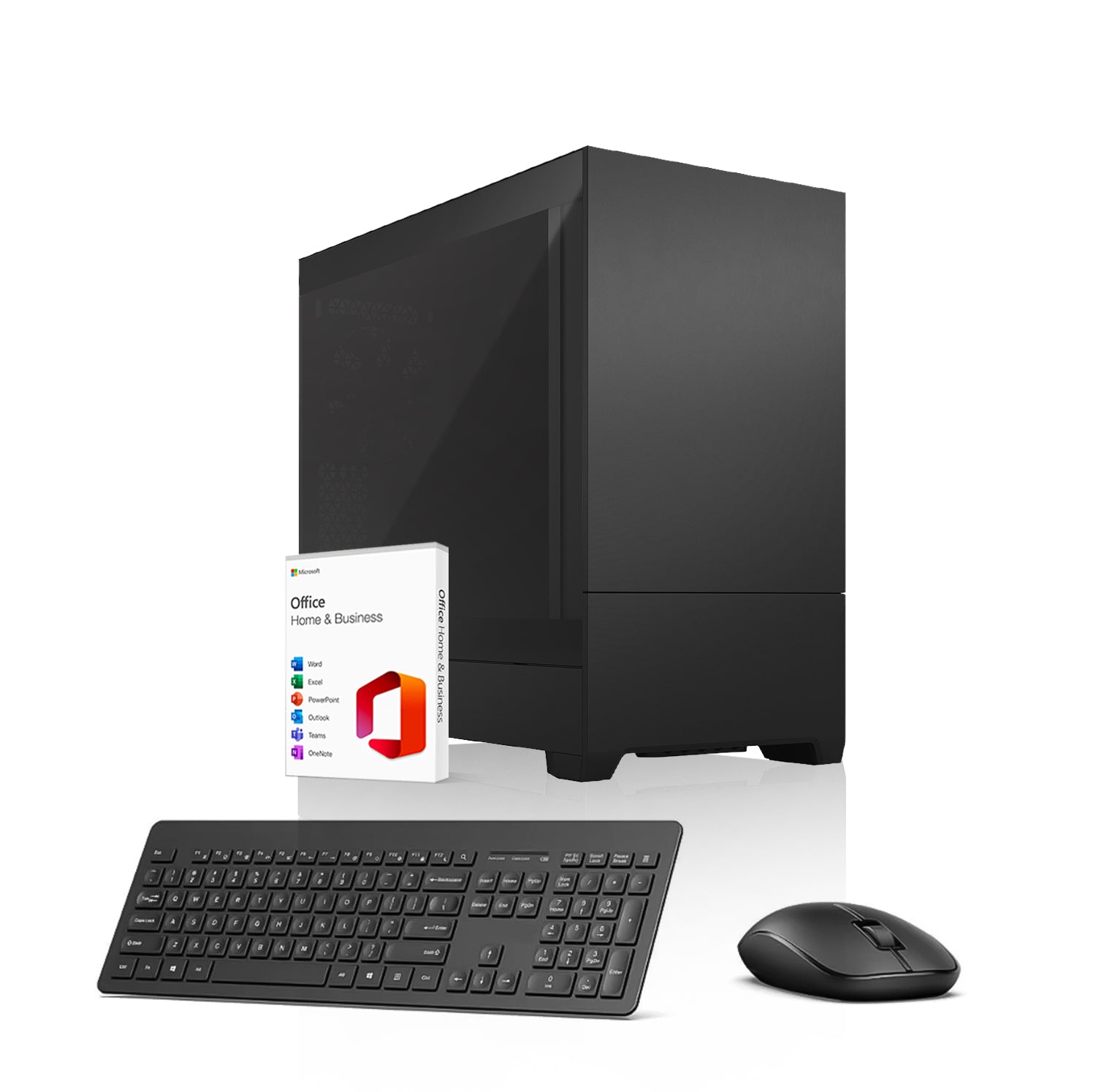 First Wave Exec Node Business Desktop PC – 14th Gen Intel i7 14700, RAM, 1TB NVMe SSD + 1TB SATA SSD, Windows 11 Pro | 3-Year Warranty | Include MS Office, Keyboard & Mouse - Ideal for Office Use