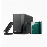 Synology DS225+ 2-Bay NAS High-Performance Network Attached Storage with RAID Backup Server, Cloud & File Storage for Home and Small Office – Includes 512GB External SSD