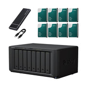 Synology DS1823xs+ 8-Bay NAS High-Speed Network Attached Storage with Expandable Scalable RAID Backup Server, Business & Enterprise File Storage – Includes 512GB External SSD