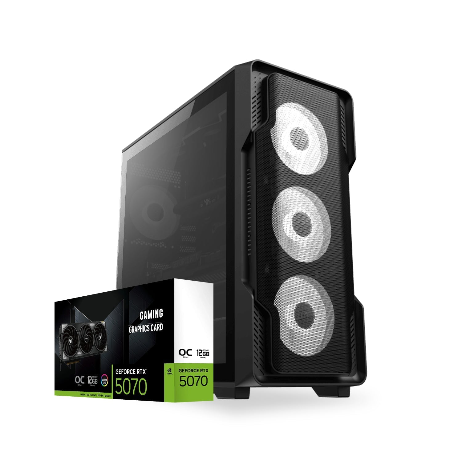 First Wave NeuroDrive Workstation PC – Content Creation Edition – Intel Ultra 7 265KF, RTX 5070 Graphics, DDR5 RAM, 2TB SSD (1TB NVMe + 1TB SATA), WiFi, Windows 11 Pro, 2 Years Warranty