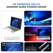 HP ProBook 460 G11 Business Laptop – Intel Core Ultra 7 | 16GB RAM | 512GB SSD front view | Buy in UAE
