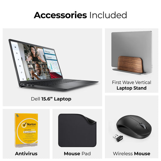 DELL Vostro 3520 Business Laptop, 13th Gen Intel i5-1334U, Windows 11 Pro (Free Bundle 1st Wave Laptop Stand + Wireless Mouse + Mouse pad + Antivirus)
