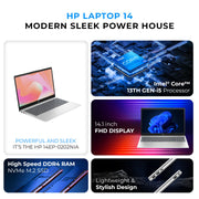 HP 14 Laptop – 13th Gen Intel Core i5-1334U | 8GB RAM | 512GB SSD | 14" Full HD Display front view | Buy in UAE