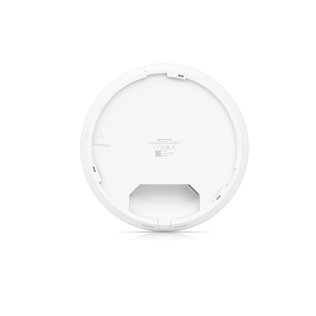 Ubiquiti Networks UniFi U7 Pro Indoor WiFi 7 Access Point - Dual-Band, 6 GHz (5.7 Gbps), 2.4 GHz (688 Mbps), Supports 300+ Clients, SGCC Steel Design, White