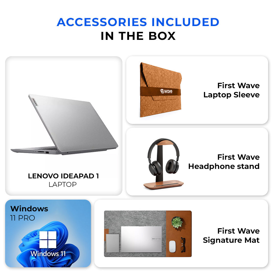 Lenovo IdeaPad 1 15IRU7 Laptop – Intel Core i5-1335U | 16GB RAM | 512GB SSD side view | Cyberterra