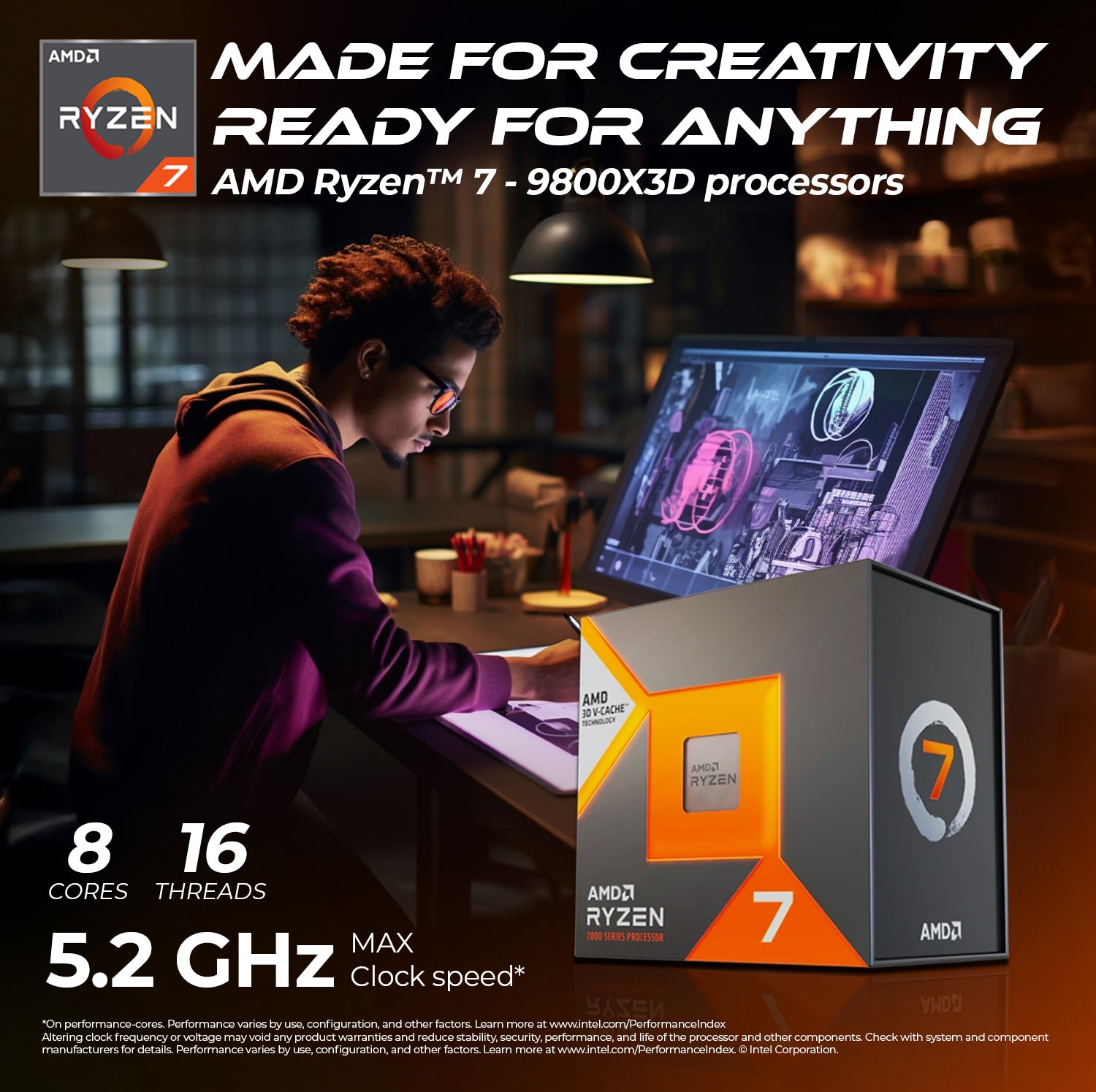 First Wave DataSphere R7 Workstation PC – 3D Design & Animation Edition – AMD Ryzen 7 9800X3D, RTX 5080 16GB Graphics, DDR5 RAM, 2TB SSD (1TB NVMe+1TB SATA), WiFi, W 11 Pro