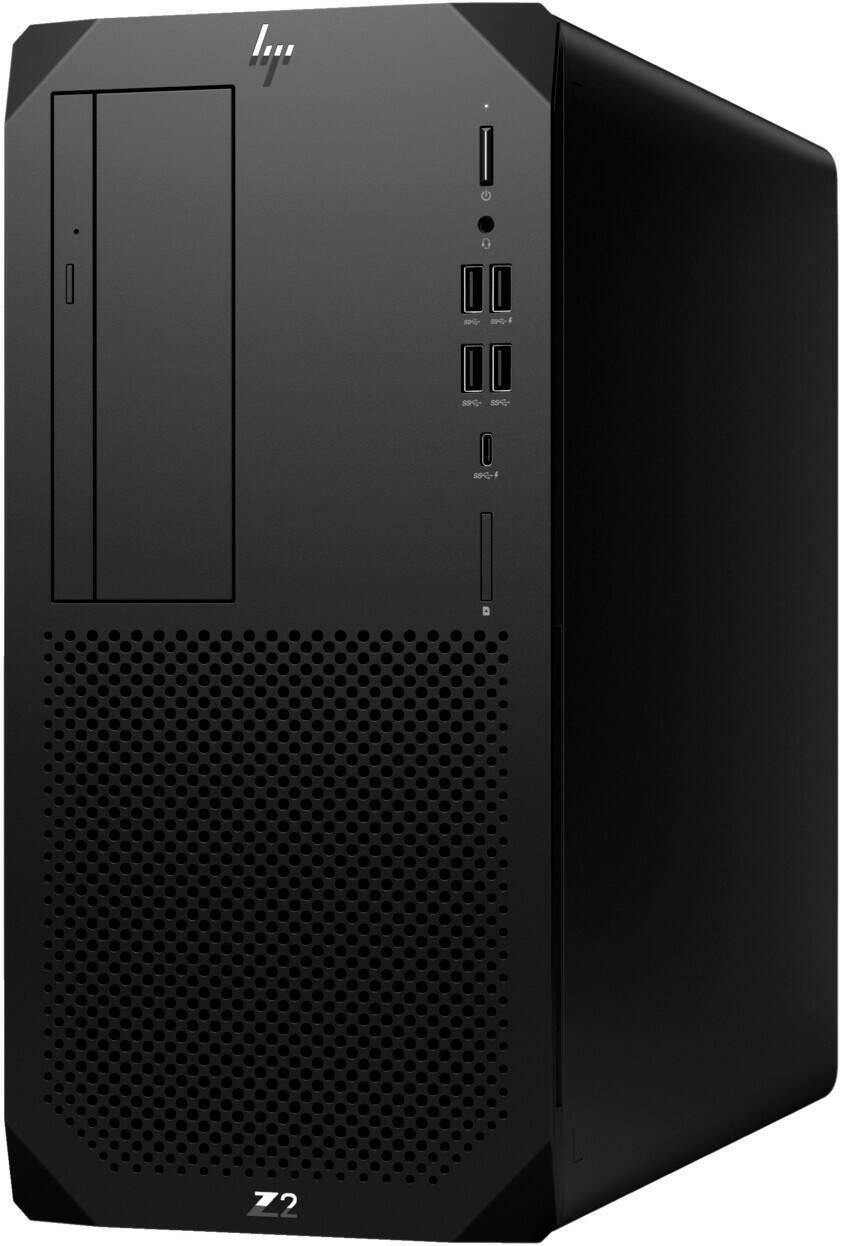 HP Z2 G9 Tower Workstation Desktop Computer, Intel Core i7-14700K Processor, 32GB RAM, 1TB SSD, 2x NVIDIA T1000 8GB Graphics, Bus Slim Keyboard, Windows 11 Pro, Black | Z2-G9