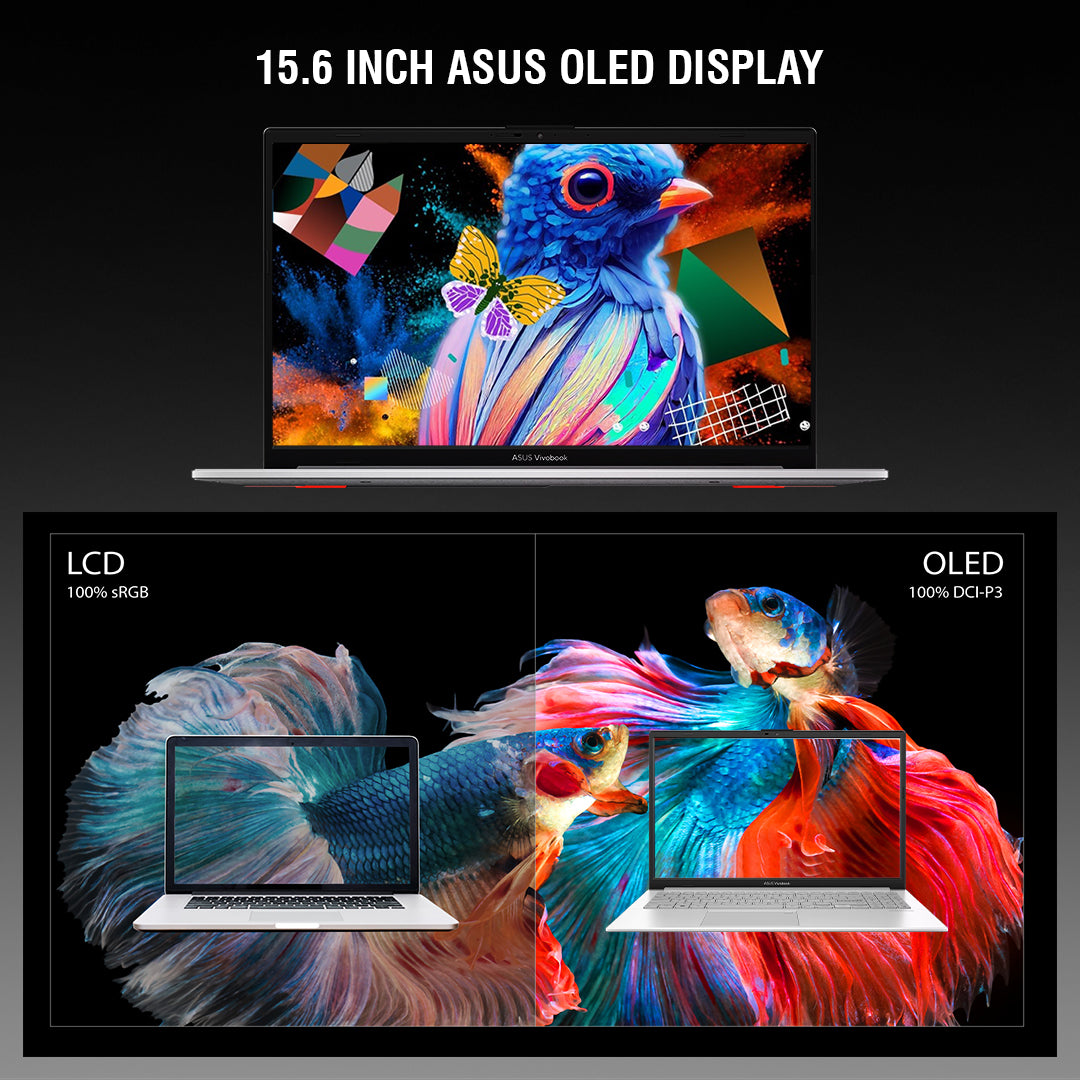 ASUS Vivobook Go 15 Laptop – Intel Core i3-N305, 8GB RAM, 256GB SSD, 15.6" FHD Display, Windows 11 | Includes Free First Wave Signature Mat, Headset Stand & SlimGuard Felt – Cool Silver