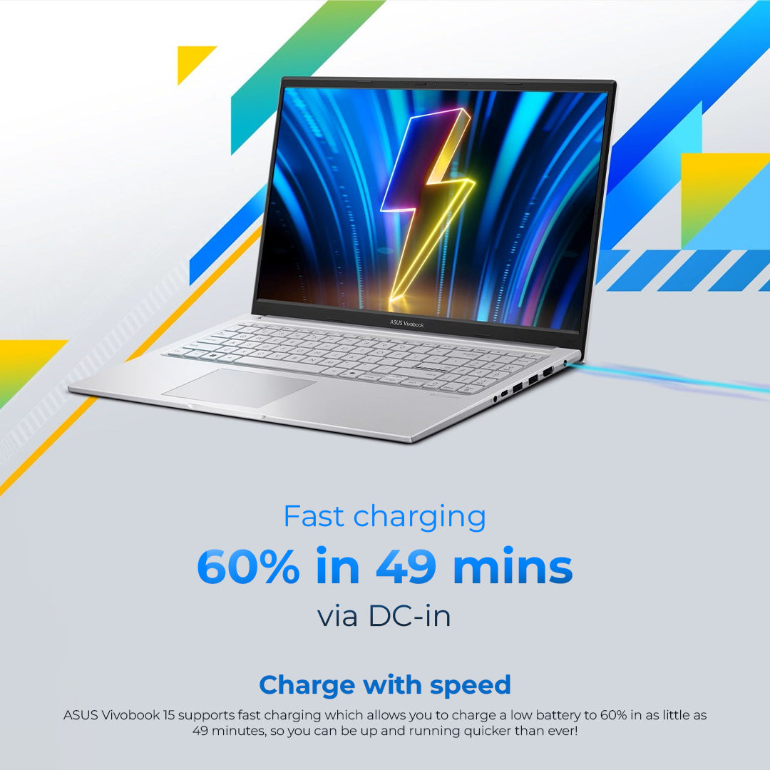 Asus Vivobook 15 X1504VA-Intel Core 7 16GB DDR 512GB SSD 15.6" FHD Screen Full Backlite keyboard, Quite Blue ASUS