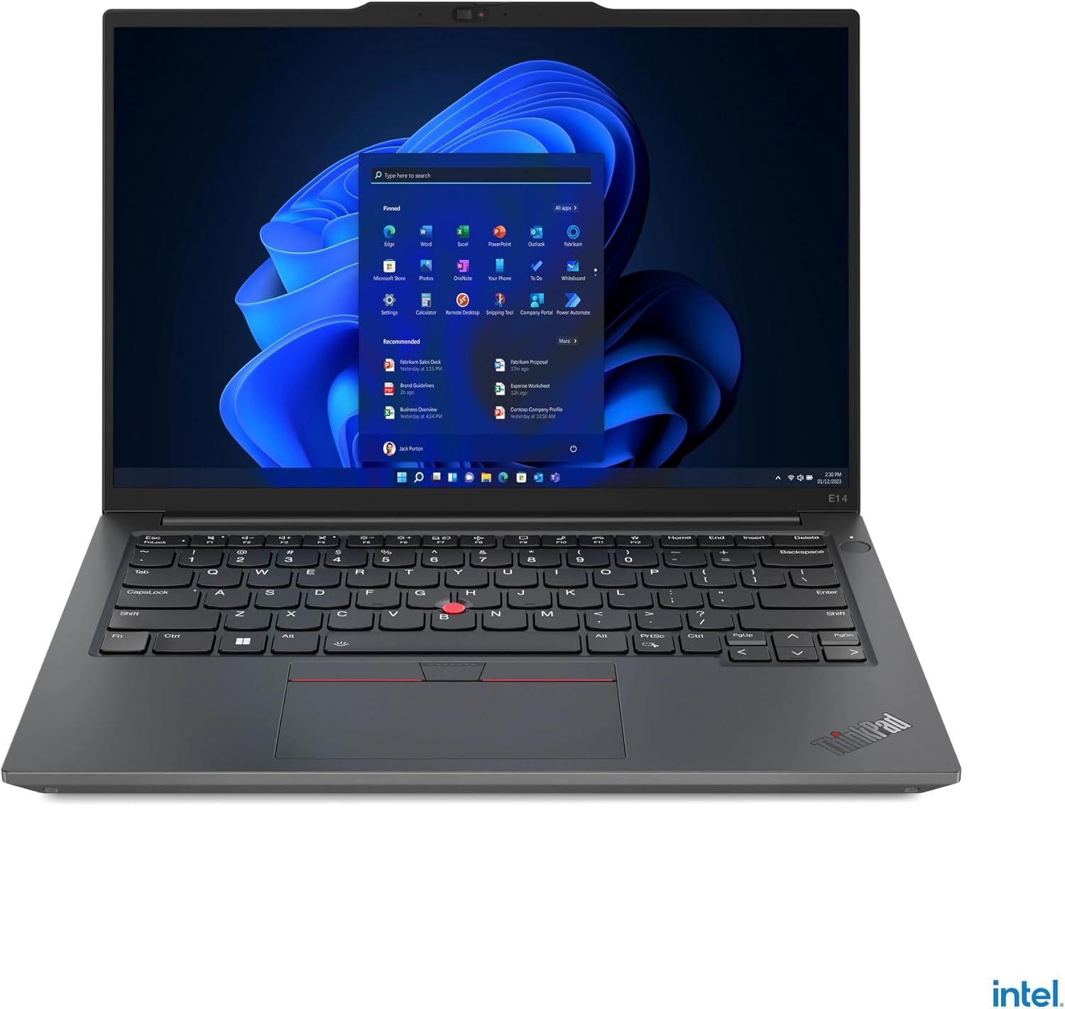 Lenovo Business Laptop ThinkPad E14 Gen 5 - FREE 8 in 1 HUB + Wireless Mouse + Bag + Antivirus + Mouse Pad | Intel Core i5-1335U, 16GB RAM - 512GB SSD, Nvidia 2GB Graphics, Windows 11 Pro (Upgrade)