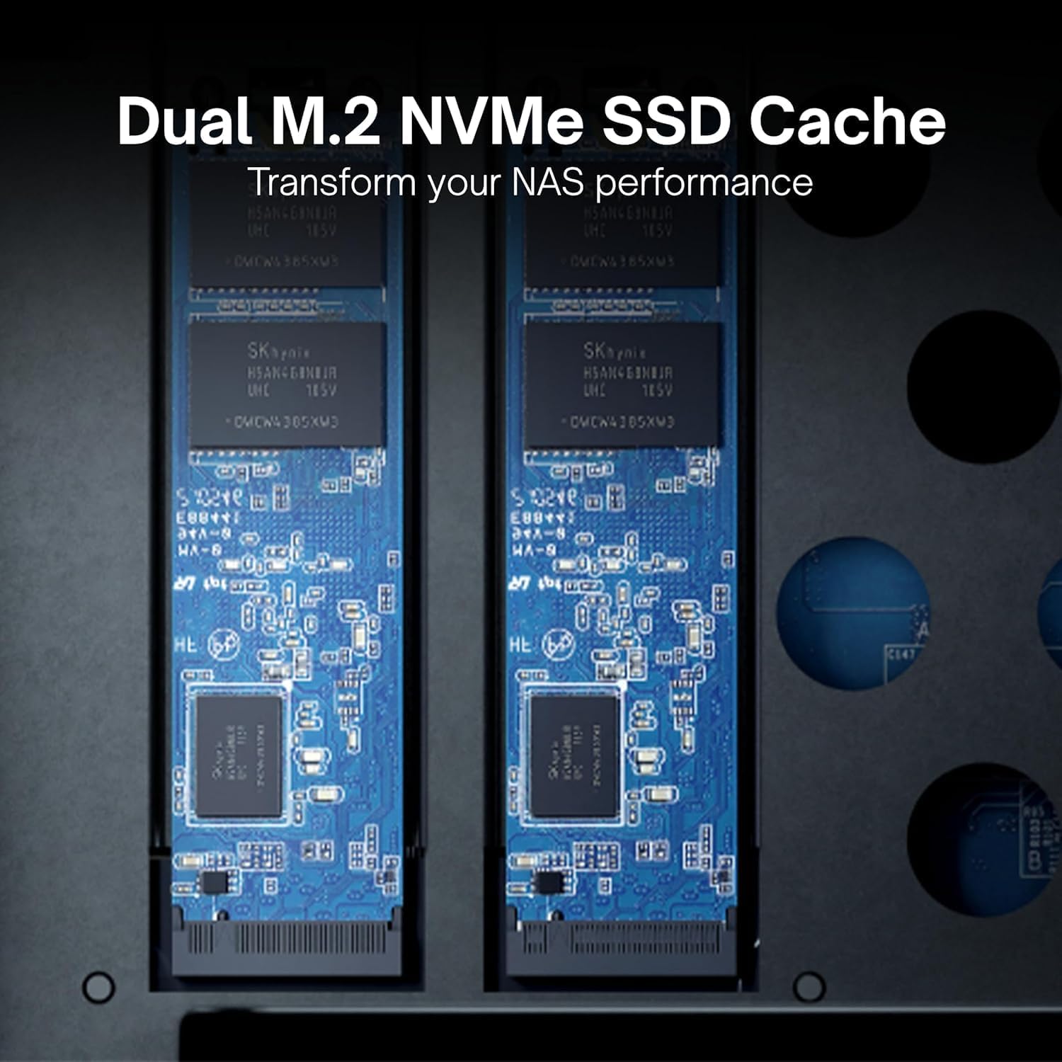 Synology DS1823xs+ 8-Bay NAS High-Speed Network Attached Storage with Expandable Scalable RAID Backup Server, Business & Enterprise File Storage – Includes 512GB External SSD