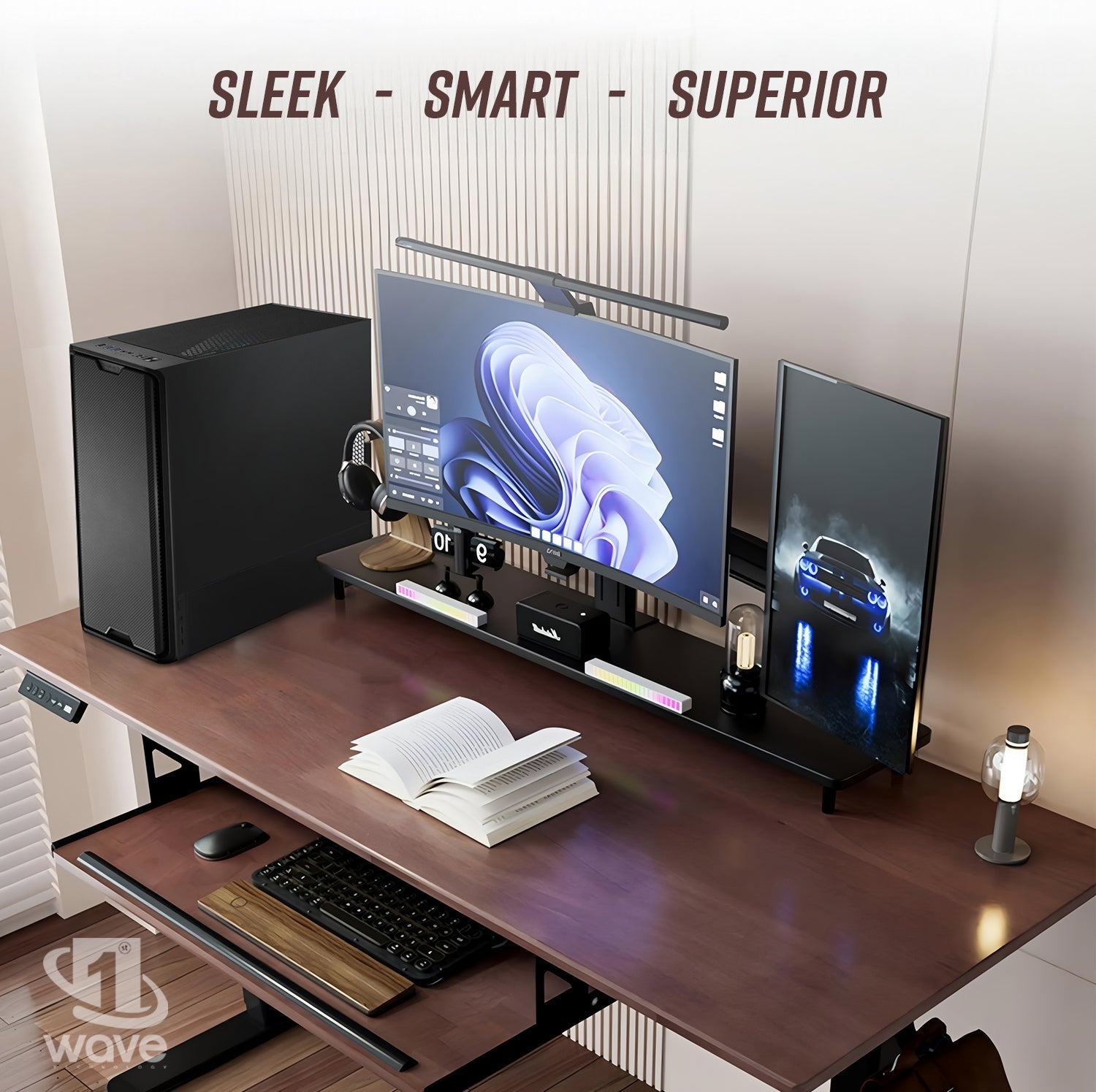 First Wave Deskline Business Desktop PC – 14th Gen Intel i3-14100, DDR5 RAM, 1TB NVMe SSD, WiFi, Windows 11 Pro, Office H&B, 3-Year Warranty, Wireless Keyboard & Mouse - Ideal for Office Use