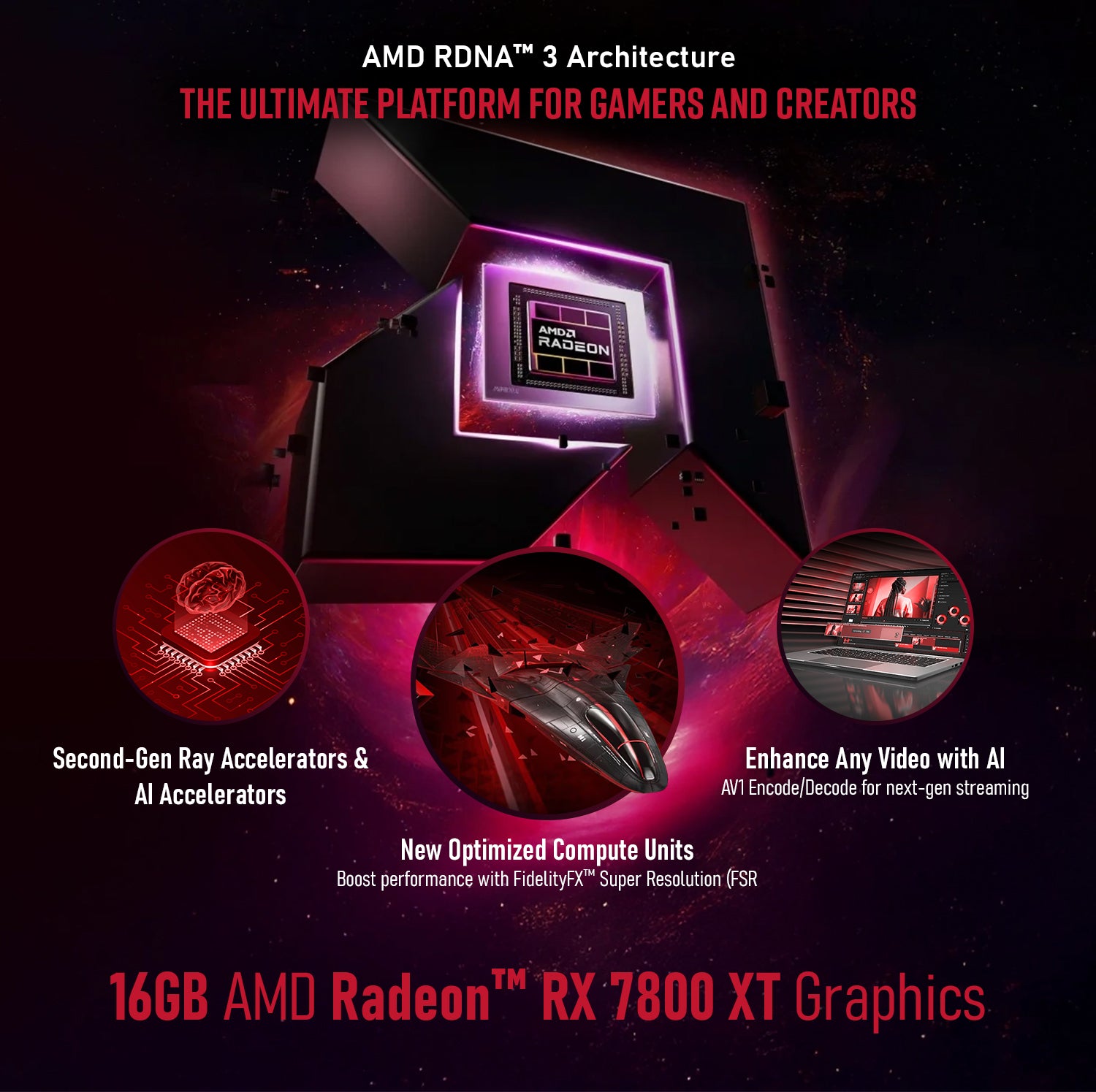 First Wave HyperionX Gaming PC – AMD Ryzen 7-9700, 16GB Radeon RX 7800 GDDR6 OC Graphics, DDR5 RGB RAM, 1TB NVMe SSD, WiFi, ARGB Cooling, Windows 11 Pro, 2Y Warranty