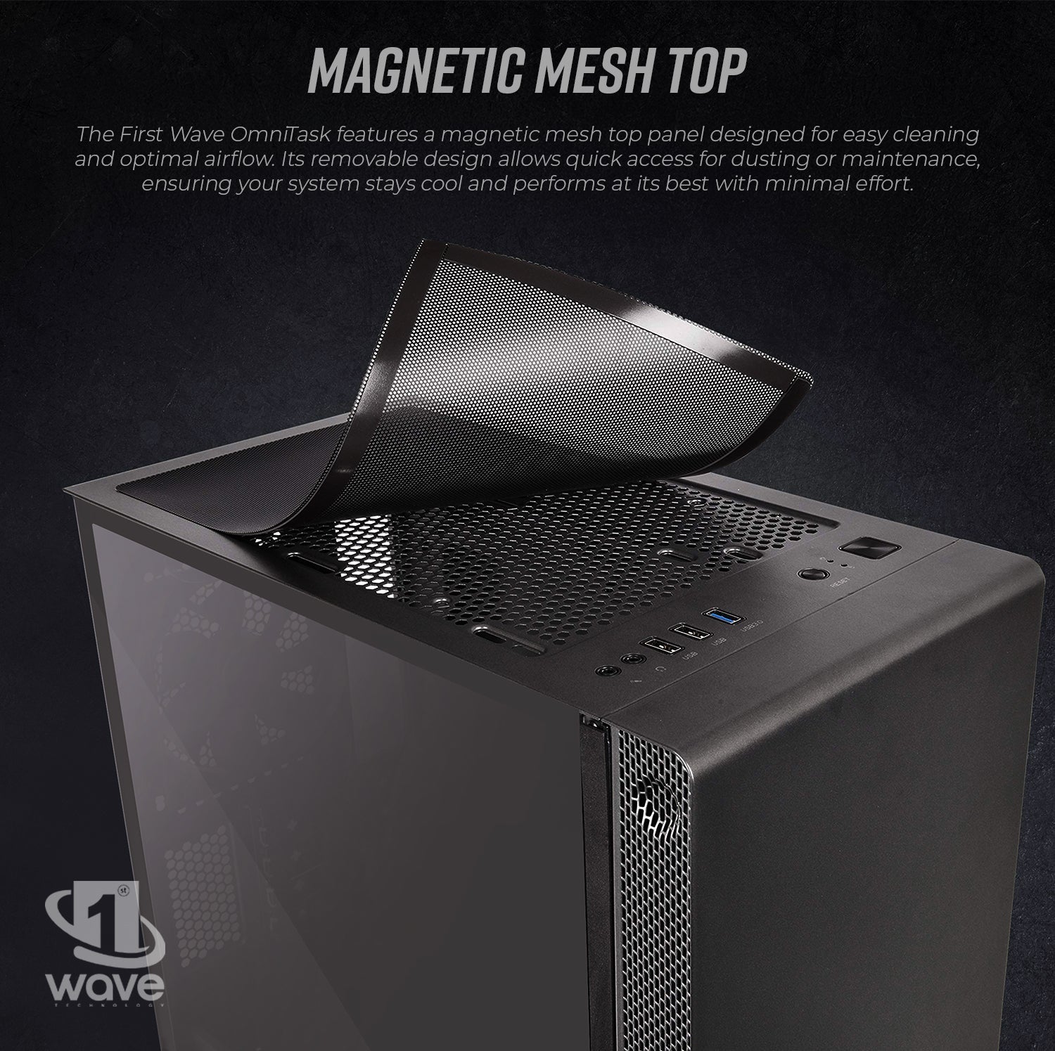 First Wave OmniTask Business Desktop PC – AMD Ryzen 5 5600G | DDR5 RAM | 1TB NVMe SSD + 1TB SATA SSD | WiFi | Windows 11 Pro | 3–Year Warranty | Include MS Office, Keyboard & Mouse