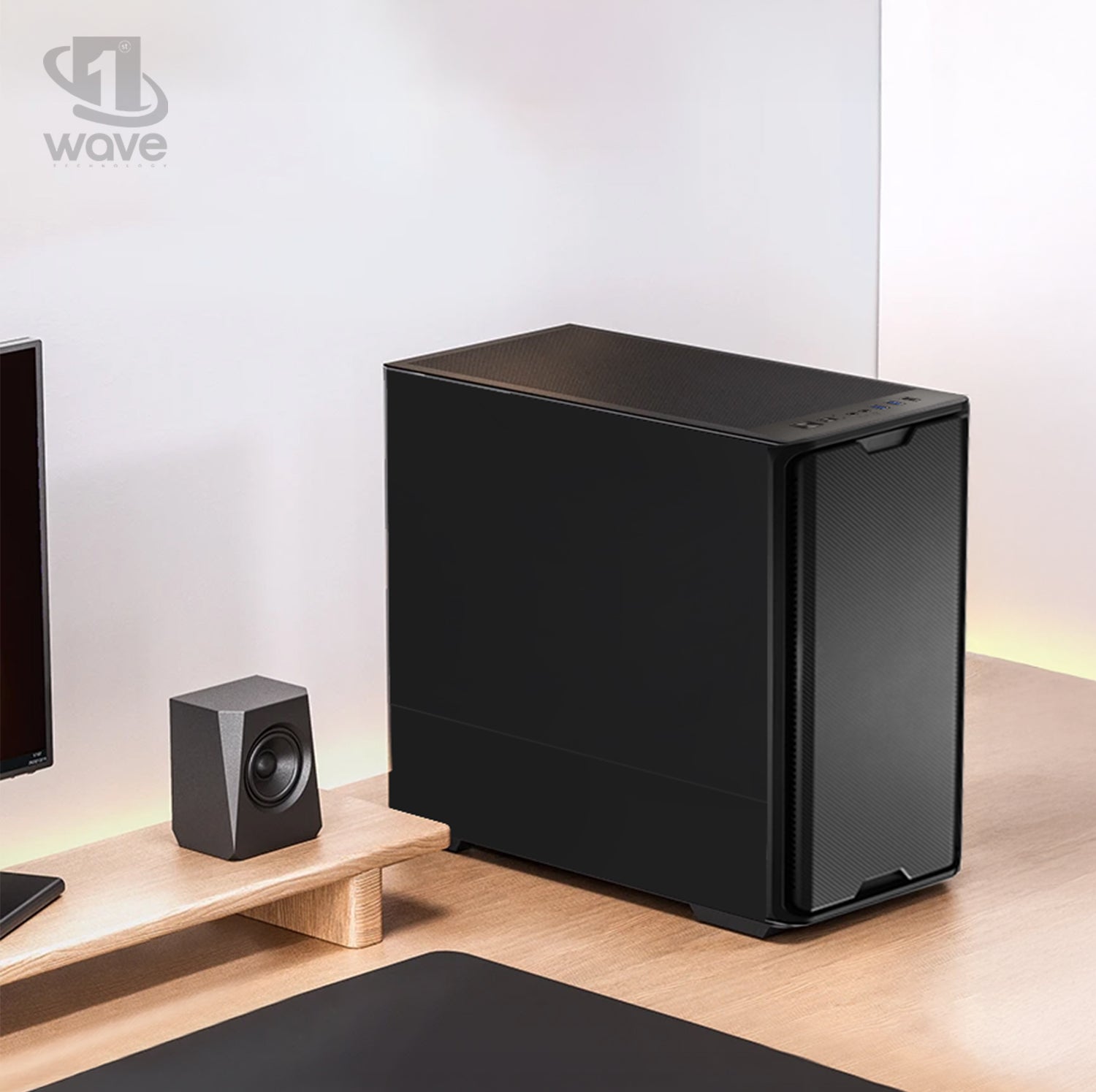 First Wave Deskline Business Desktop PC – 14th Gen Intel i3-14100, DDR5 RAM, 1TB NVMe SSD, WiFi, Windows 11 Pro, Office H&B, 3-Year Warranty, Wireless Keyboard & Mouse - Ideal for Office Use