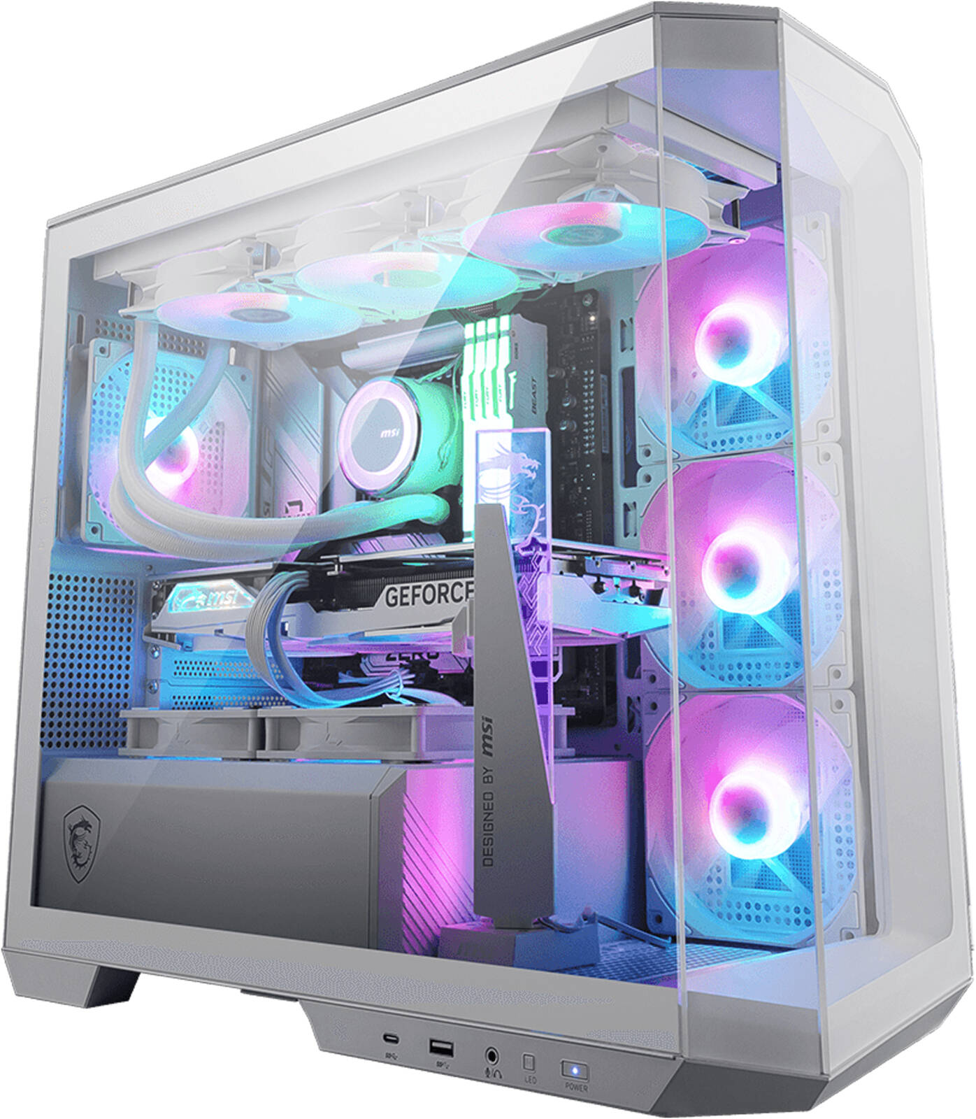 Blizzard Gaming PC - AMD Ryzen 7 9800X3D 8 Cores 16 Threads, NVIDIA RTX 5070 Ti 16GB, 32GB DDR5 RAM 6000MHz, 1TB SSD Gen 4, 850W Gold PSU, 360mm Liquid Cooler, Wi-Fi + BT