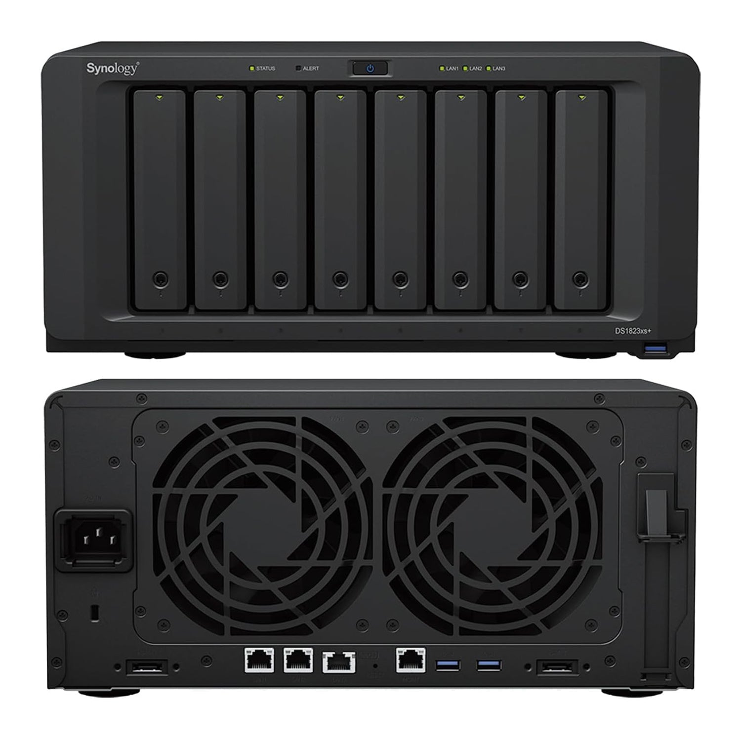 Synology DS1823xs+ 8-Bay NAS High-Speed Network Attached Storage with Expandable Scalable RAID Backup Server, Business & Enterprise File Storage – Includes 512GB External SSD