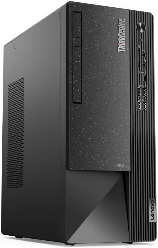 Lenovo ThinkCentre neo 50t Desktop Computer, Intel Core i5-12400, 8GB RAM, 1TB HDD, Intel UHD Graphics 730, USB Calliope English Keyboard & Mouse, FreeDOS, Black | 11SE00PAGP