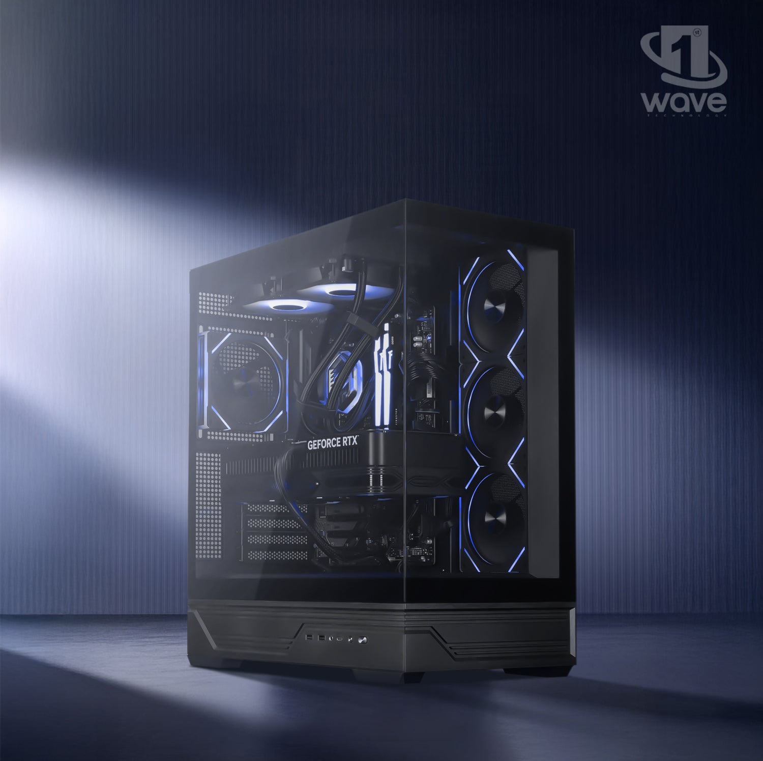 First Wave IceBreaker Gaming PC – Intel Core Ultra 7 - 265KF, 8GB RTX 5050 Graphics, DDR5 RGB RAM, 1TB NVMe SSD , WiFi, ARGB Cooling, Windows 11 Pro, 2Y Warranty