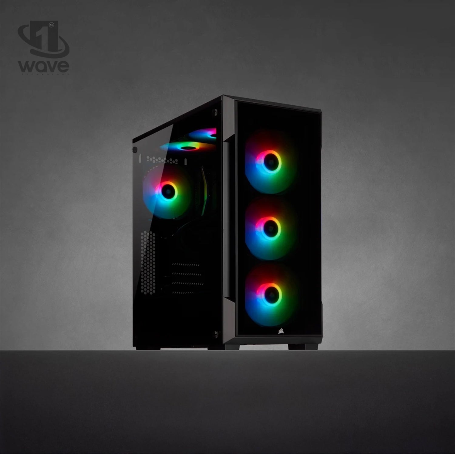 First Wave Dominion Workstation PC–Intel Ultra 7 265KF up to 5.50GHz, 12GB RTX GPU, DDR5 6000MHz RAM, 1TB NVMe SSD,1TB SATA SSD,Liquid Cooling, WiFi, High-Performance Gaming & Streaming