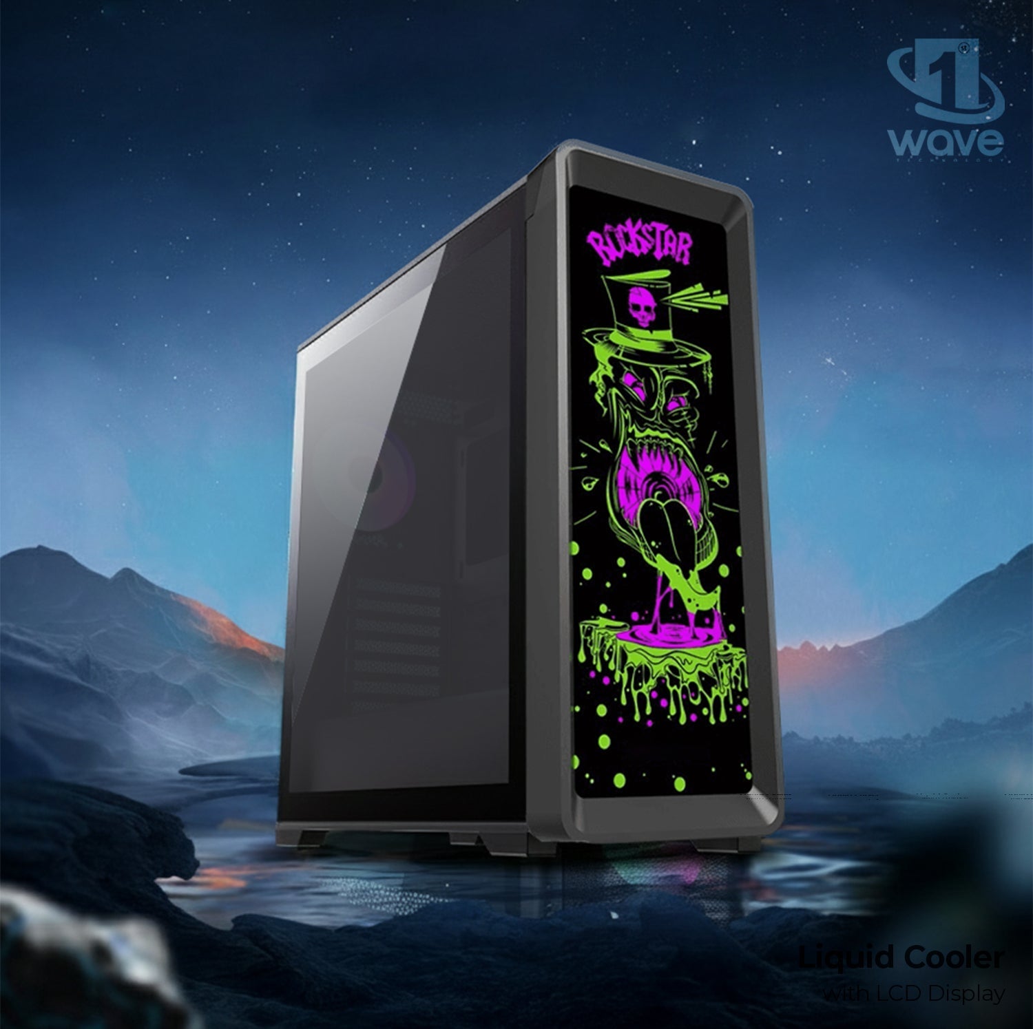 First Wave FrostTitan Gaming PC – AMD Ryzen 5-7600, 8GB Radeon RX 7600 GDDR6 OC Graphics, DDR5 RGB RAM, 1TB NVMe SSD, WiFi, ARGB Cooling, Windows 11 Pro, 2Y Warranty