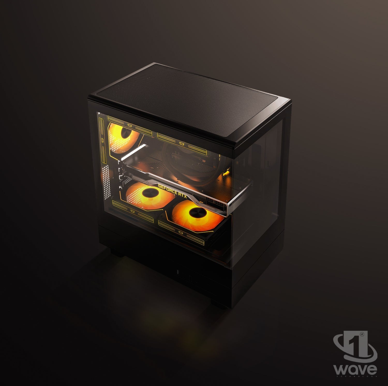 First Wave PolarStream Gaming PC – AMD Ryzen 5-7600, 8GB RTX 5060 Graphics, DDR5 RGB RAM, 2TB SSD (1TB NVMe + 1TB SATA), WiFi, ARGB Cooling, Windows 11 Pro, 2Y Warranty