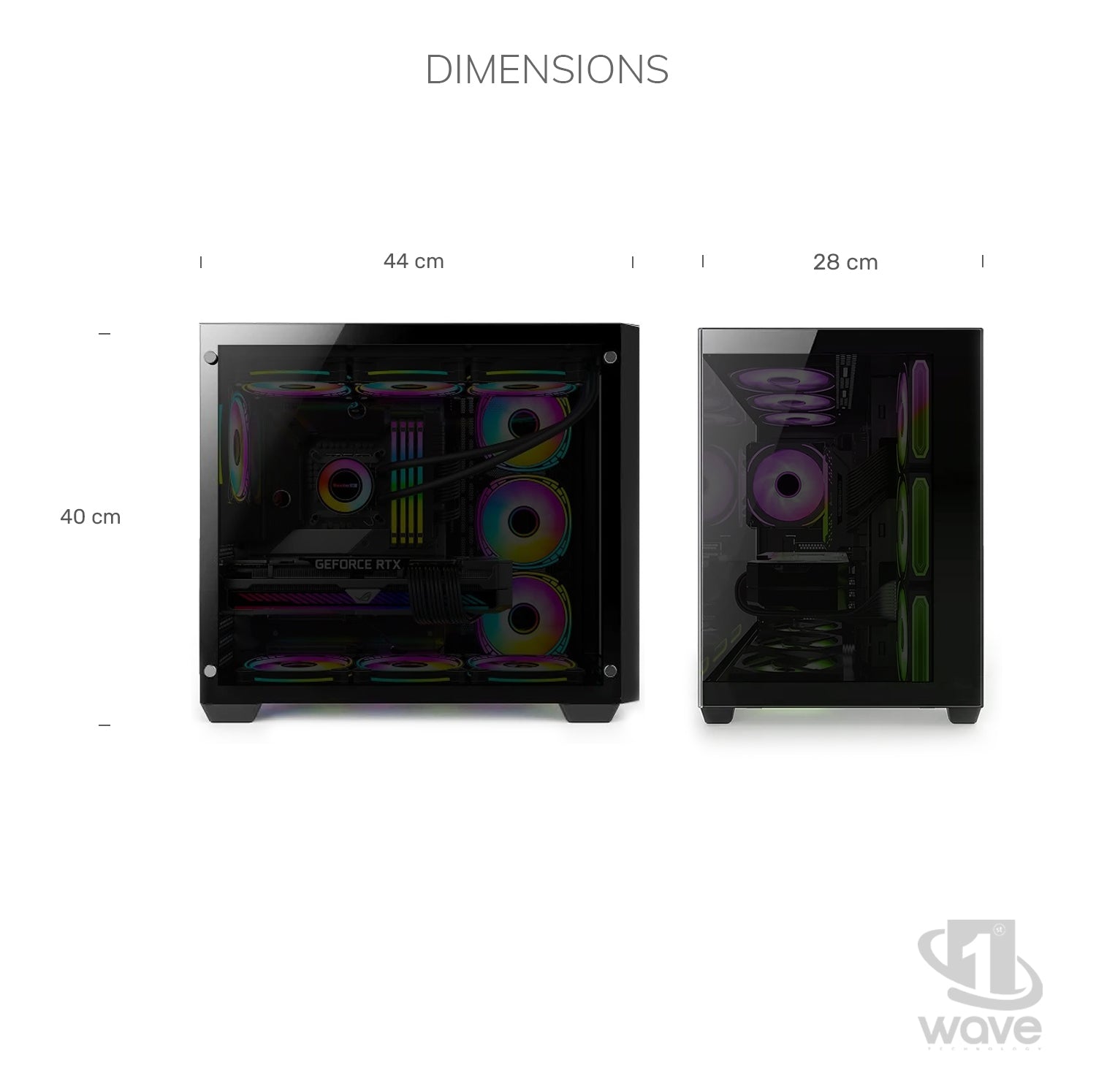 First Wave TempestX Gaming PC – Intel Core Ultra 5 - 245KF, 8GB RTX 5060 Graphics, DDR5 RGB RAM, 1TB NVMe SSD, WiFi, ARGB Cooling, Windows 11 Pro, 2Y Warranty, High-Performance Desktop