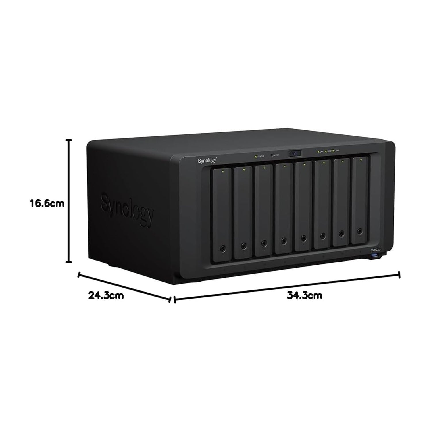Synology DS1823xs+ 8-Bay NAS High-Speed Network Attached Storage with Expandable Scalable RAID Backup Server, Business & Enterprise File Storage – Includes 512GB External SSD