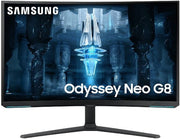 Samsung Odyssey Neo G8 32" 4K Curved Gaming Monitor – 3840x2160, 240Hz Refresh Rate, 1ms Response Time, Quantum HDR2000, Quantum Mini-LED, AMD FreeSync Premium Pro, CoreSync RGB Lighting, Model LS32BG850NMXUE