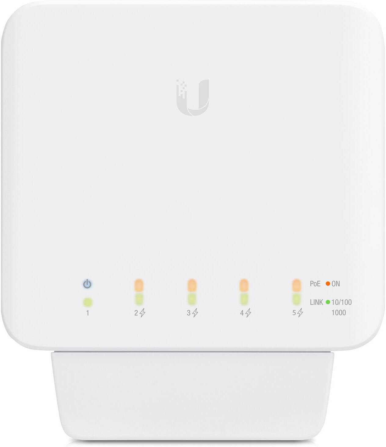 Ubiquiti USW-Flex – UniFi Flex Ethernet Switch, 5-Port Gigabit Network Switch, PoE Powered, Compact and Versatile, Indoor/Outdoor Ready, Easy UniFi Integration