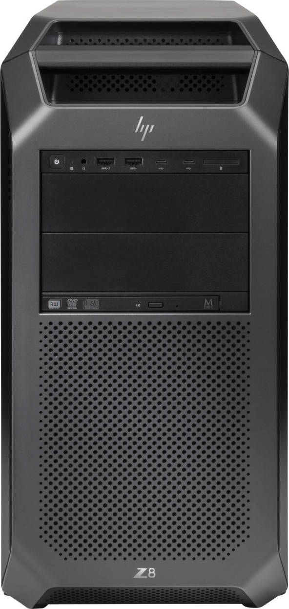 HP Z8 G4 Desktop Workstation, Intel Xeon-Gold 5220R 2.2GHz Processor, 1125W Chassis, 32GB DDR4 RAM, 512GB TLC SSD + 1TB 7200 SATA 3.5" Hard Drive, Keyboard + USB Mouse, ODD 9.5" DVD-RW, Black | Z8 G4