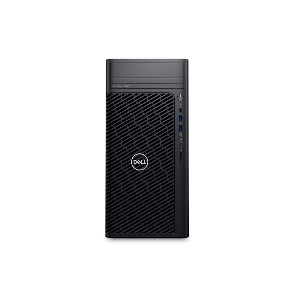 Dell Precision 3680 Tower Workstation, Intel Core i9-14900, 16GB RAM, 1TB SSD, NVIDIA T400 4GB Graphics, Ubuntu Linux 22.04, Dell MS116 Optical Mouse, Dell KB216 Keyboard, Black | PRE-3680