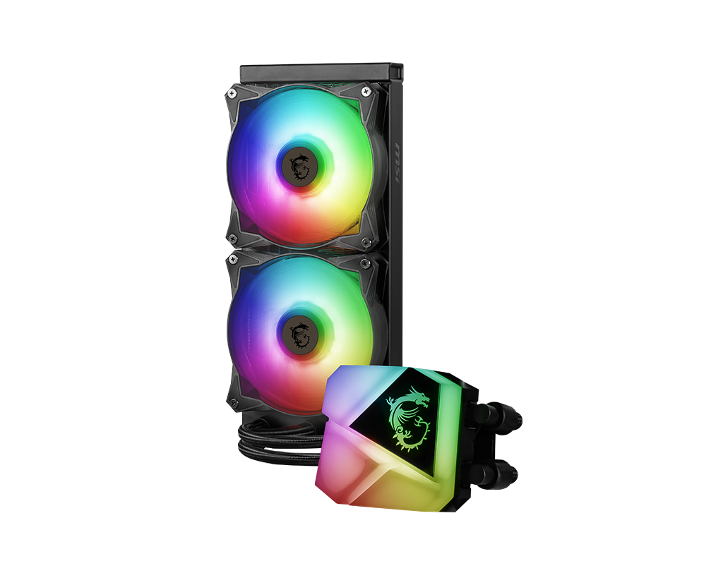 MSI MAG Coreliquid C240 CPU Liquid Cooler – ARGB Cooling, 240mm Radiator, High-Performance & Quiet Operation