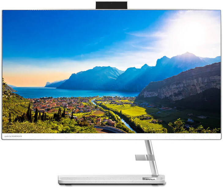 Lenovo IdeaCentre AIO 3 24ALC6 AIO PC, 24" FHD IPS Display, AMD Ryzen 5 7530U, 8GB RAM, 512GB SSD, Radeonƒ?› Graphics, Calliope Wireless ENG/ARB K/B & Mouse, Win11, White | F0G100UKAX