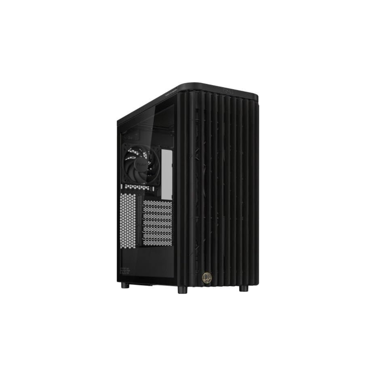ASUS ProArt PA401 Mid-Tower PC Case – Black with Wooden Accents, PWM Fans, ATX / Micro-ATX / Mini-ITX Compatible