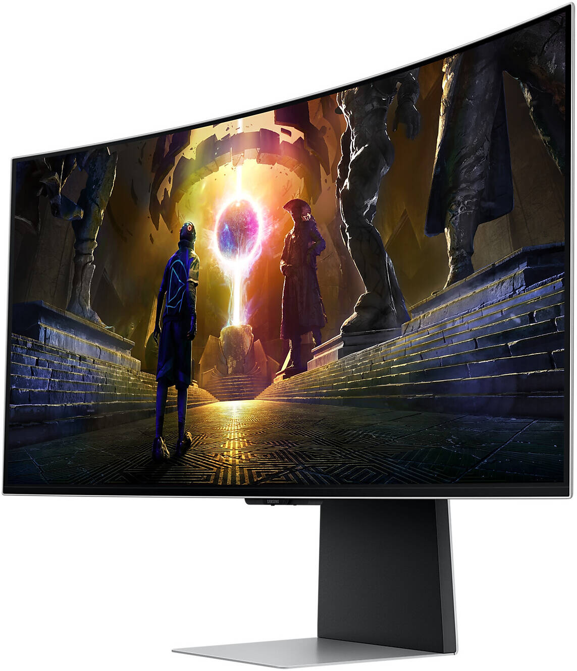 Samsung Odyssey G9 34" Curved Ultrawide Gaming Monitor – 3440x1440 WQHD, 240Hz Refresh Rate, 1ms Response Time, HDR1000, Quantum Mini-LED, AMD FreeSync Premium Pro, NVIDIA G-SYNC Compatible, CoreSync RGB Lighting, Model LS34DG852SMXUE