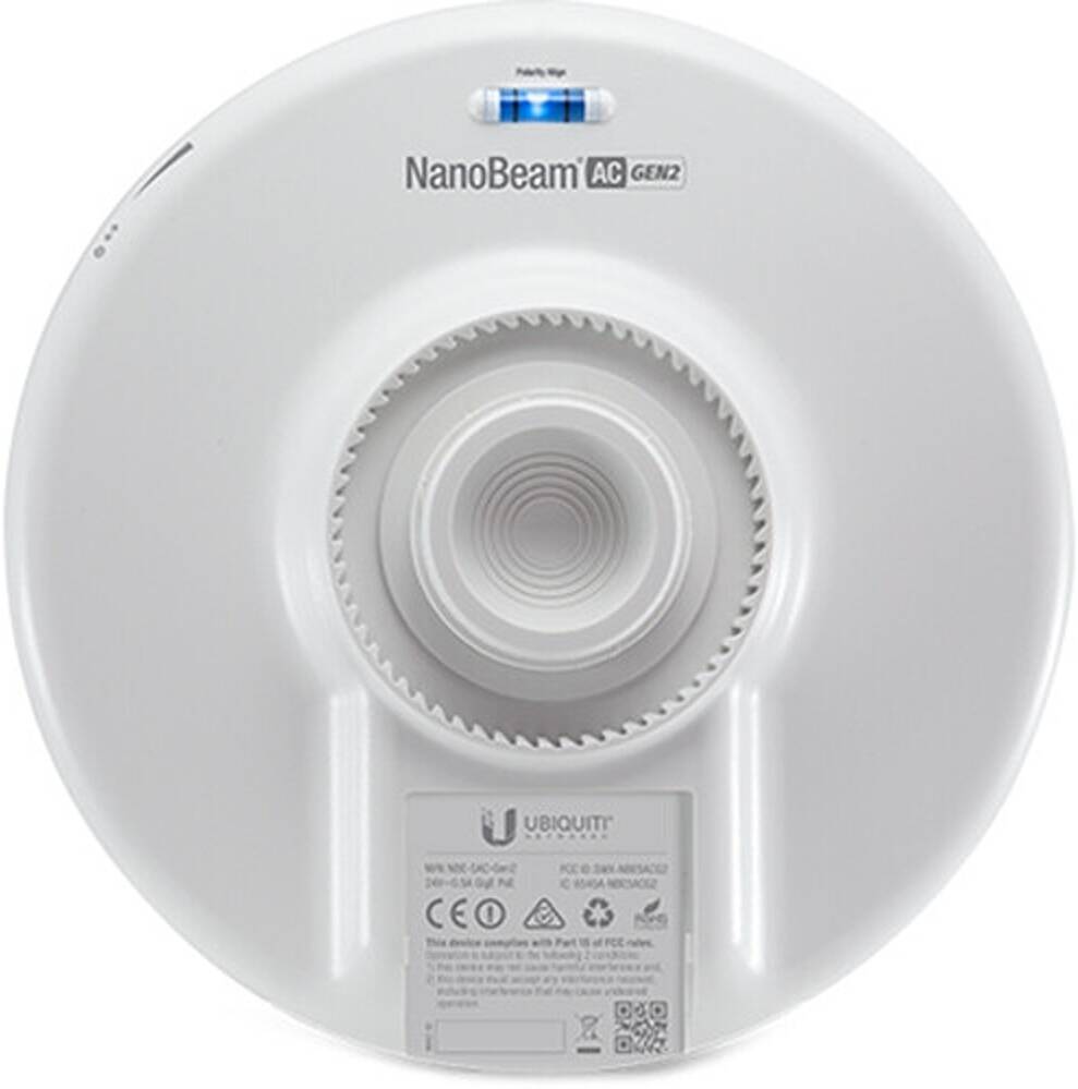 Ubiquiti NBE-5AC-GEN2-EU – NanoBeam AC Gen2 5GHz High-Performance Long-Range Wireless Bridge, AirMax AC, Outdoor Weather-Resistant