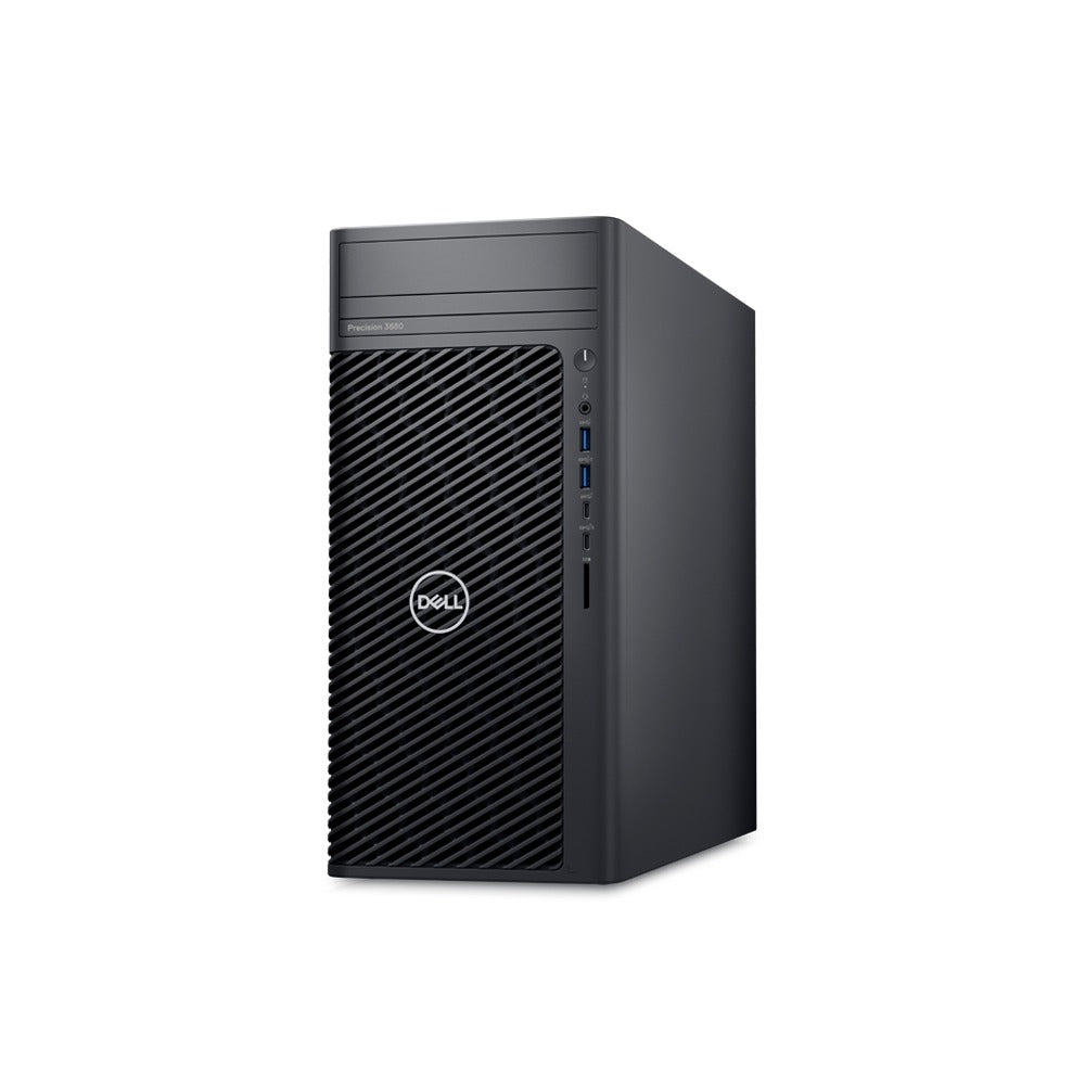 Dell Precision 3680 Tower Workstation, Intel Core i9-14900, 16GB RAM, 1TB SSD, NVIDIA T400 4GB Graphics, Ubuntu Linux 22.04, Dell MS116 Optical Mouse, Dell KB216 Keyboard, Black | PRE-3680