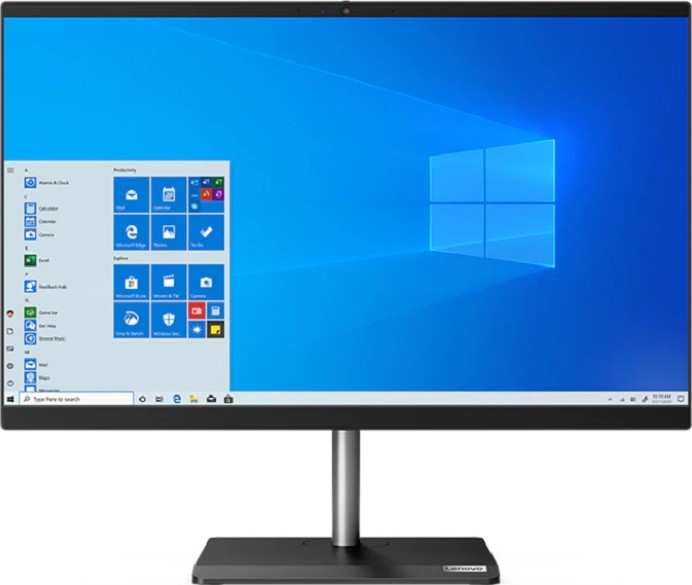 Lenovo V30a-24 AIO 23.8" Non-Touch FHD Desktop, 10th Gen Intel Core i5-1035G1 3.6GHz, 4GB DDR4 RAM, 1TB HDD, Integrated Intel UHD Graphics, DVD?ñRW, DOS, KB-Arabic, Black | 11LA0036AX