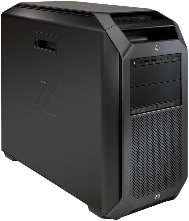 HP Z8 G4 Tower Workstation PC, Intel Xeon Silver 4214R 2.4 GHz, 32 GB DDR4 RAM, 512GB SSD + 1TB SATA  HDD, Nvidia Quadro RTX A4000 16GB DDR6, HP USB Slim K/B + HP USB Mouse, Linux, Black | Z8 G4