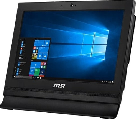 MSI Pro 16T 10M 15.6'' HD Touch All In One PC, 1366x768 Resolution, Anti Glare, Intel Celeron 5205U Dual Core Processor, 4GB RAM, 128GB SSD, Windows 11 Pro, Black | 9S6-A61811-047