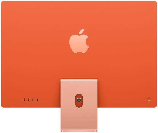 Apple iMac (2021) Desktop Computer, 24'' Retina 4.5K Display, Apple M1 Chip 8C CPU, 8C GPU, 16C Neural Engine, 8GB RAM, 256GB SSD, Gigabit Ethernet, Magic Keyboard English & Mouse, Orange | Z132001VF