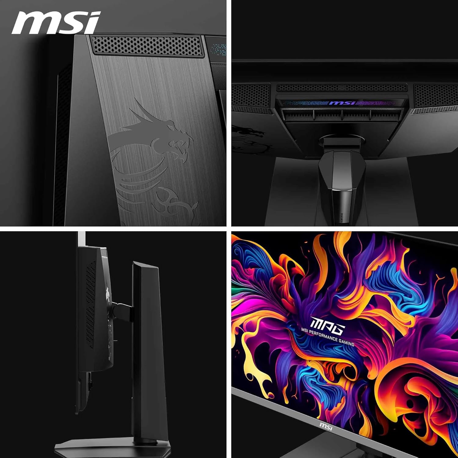 MSI MPG 272URX QD-OLED Gaming Monitor – 27" UHD (3840×2160) QD-OLED | 240Hz | 0.3ms | HDR | G-SYNC Compatible | Flat Display MSI
