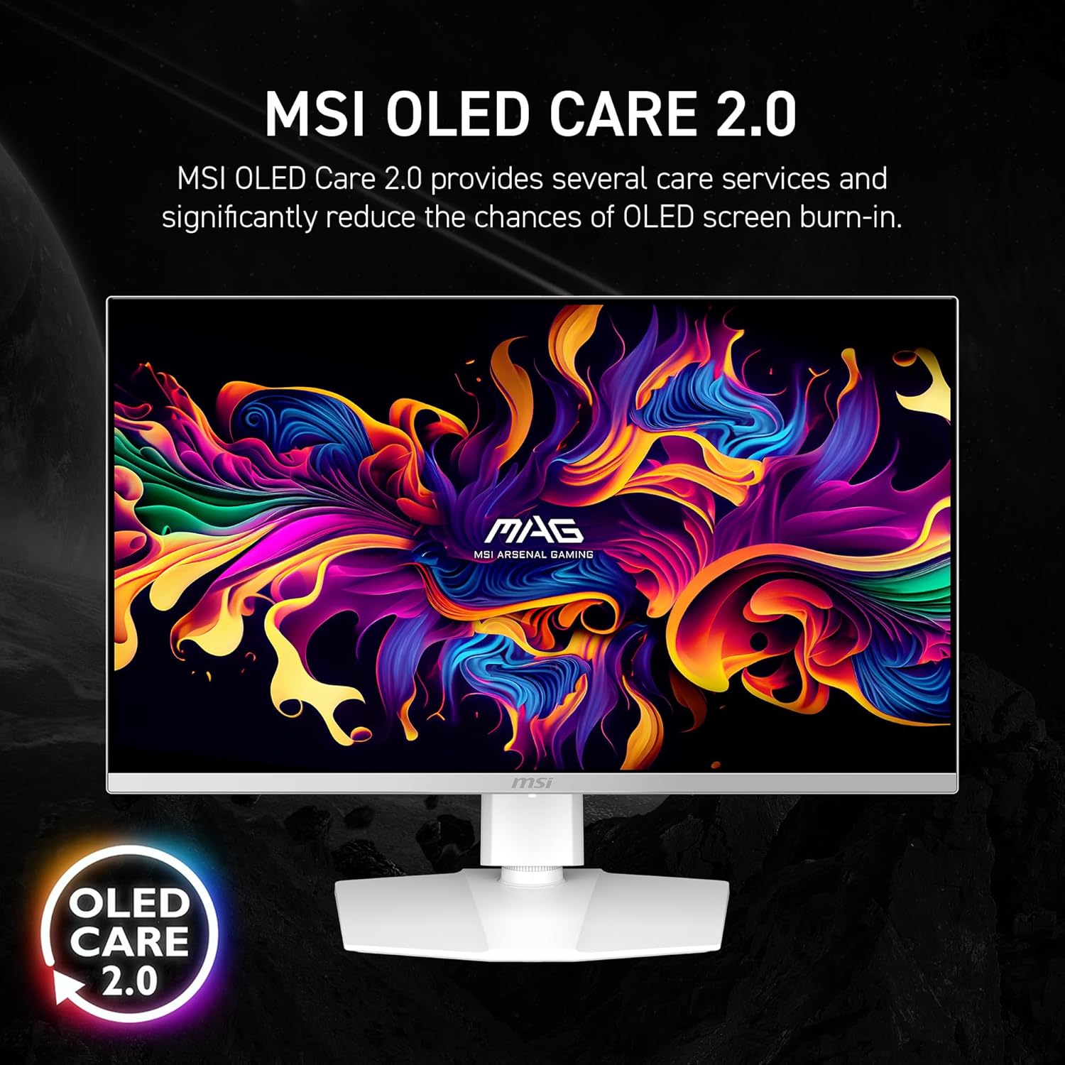 MSI MAG 272QPW QD-OLED X28 Gaming Monitor – 27" WQHD (2560×1440) QD-OLED | 280Hz | 0.03ms | HDR | G-SYNC Compatible | Flat Display MSI