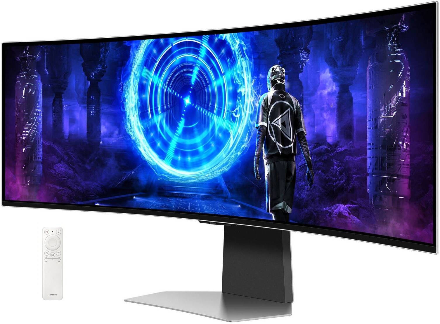 Samsung Odyssey Neo G9 49" Curved Ultrawide Gaming Monitor – 5120x1440 DQHD, 240Hz Refresh Rate, 1ms Response Time, Quantum HDR2000, Quantum Mini-LED, AMD FreeSync Premium Pro, NVIDIA G-SYNC Compatible, CoreSync RGB Lighting, Model LS49DG952SMXUE