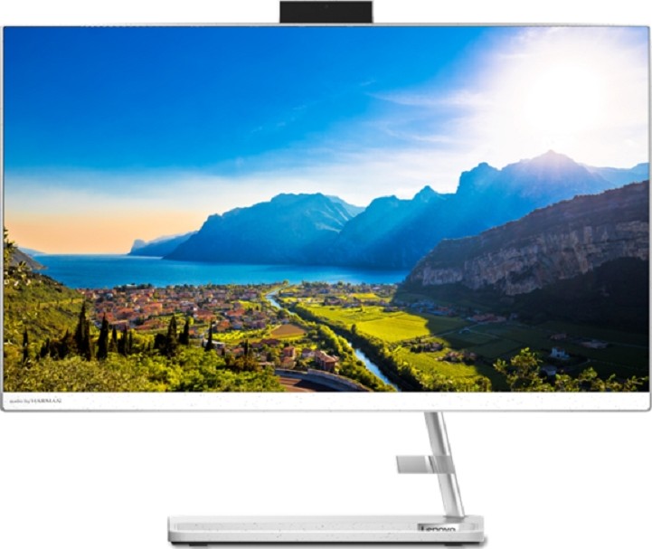 Lenovo IdeaCentre AIO 3 24ITL6 23.8" FHD Touch Screen PC, 11th Gen Intel Core i5-1135G7, 8GB RAM, 1TB HDD + 128GB SSD, MX450 2GB GDDR6, Wireless KB + Mouse, No OS,White | F0G00094AX