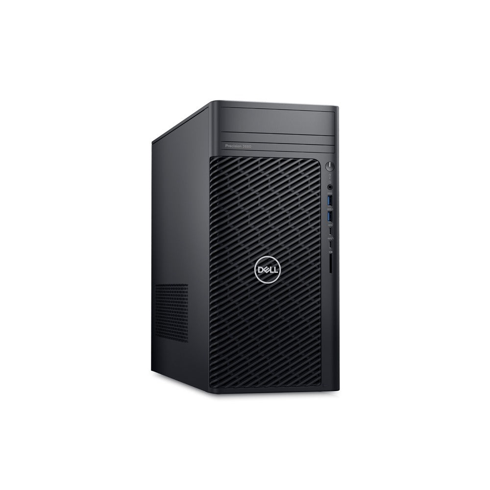 Dell Precision 3680 Tower Workstation, Intel Core i9-14900, 16GB RAM, 1TB SSD, NVIDIA T400 4GB Graphics, Ubuntu Linux 22.04, Dell MS116 Optical Mouse, Dell KB216 Keyboard, Black | PRE-3680